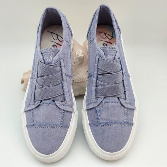 Blowfish Women's Sneakers in Light Blue and White - Picture 4 of 8